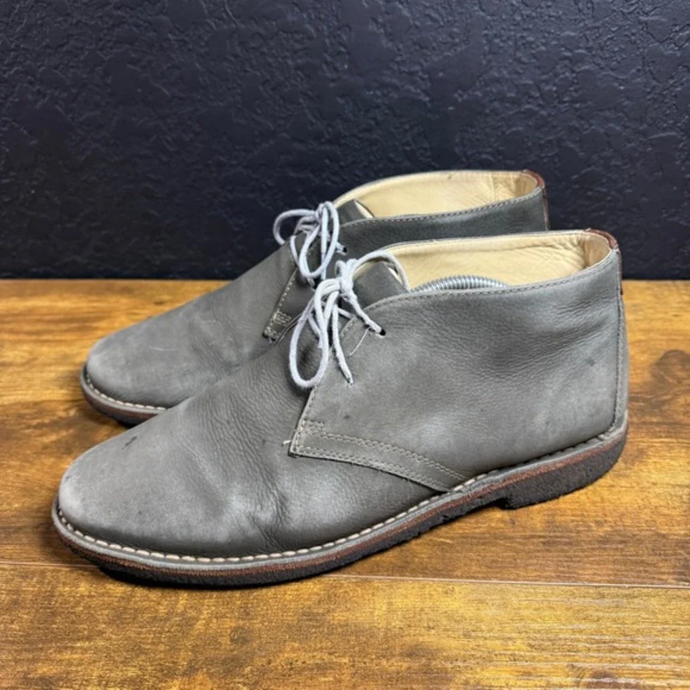 Johnston & Murphy‎ Copeland 25-3497 Grey Leather Chukka Boot Mens 10.5M
